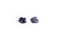 Amethyst crystal earrings | Amethyst post earrings