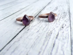 Amethyst ring | Amethyst crystal ring