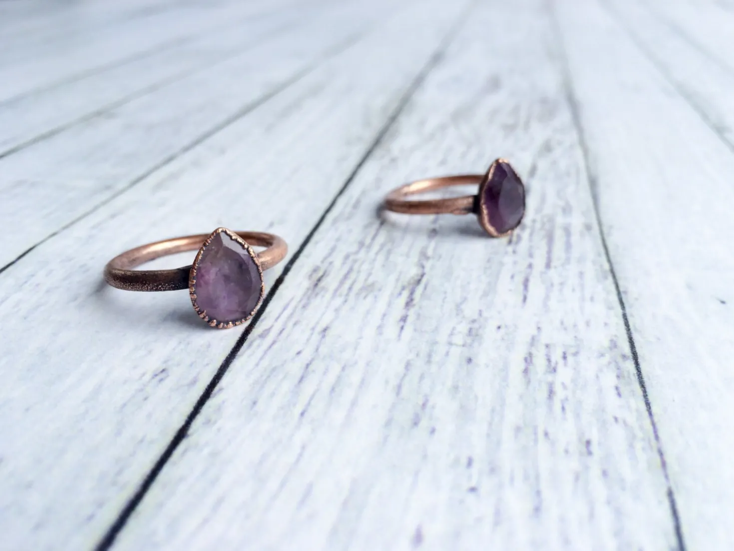Amethyst ring | Amethyst crystal ring