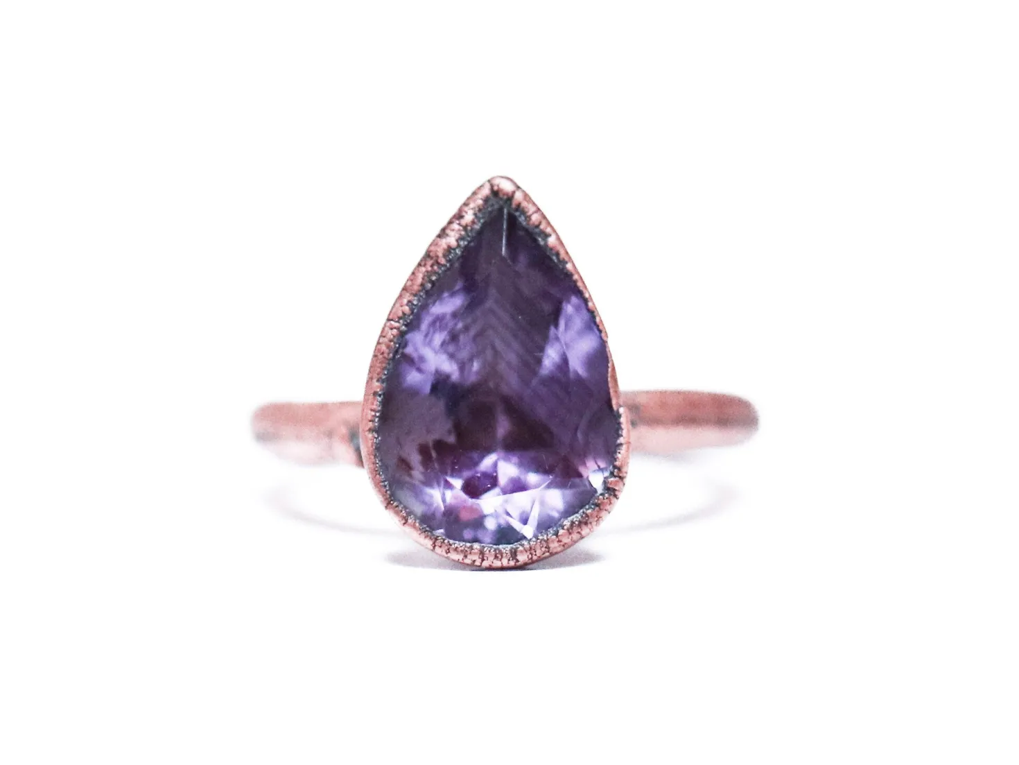 Amethyst ring | Amethyst crystal ring