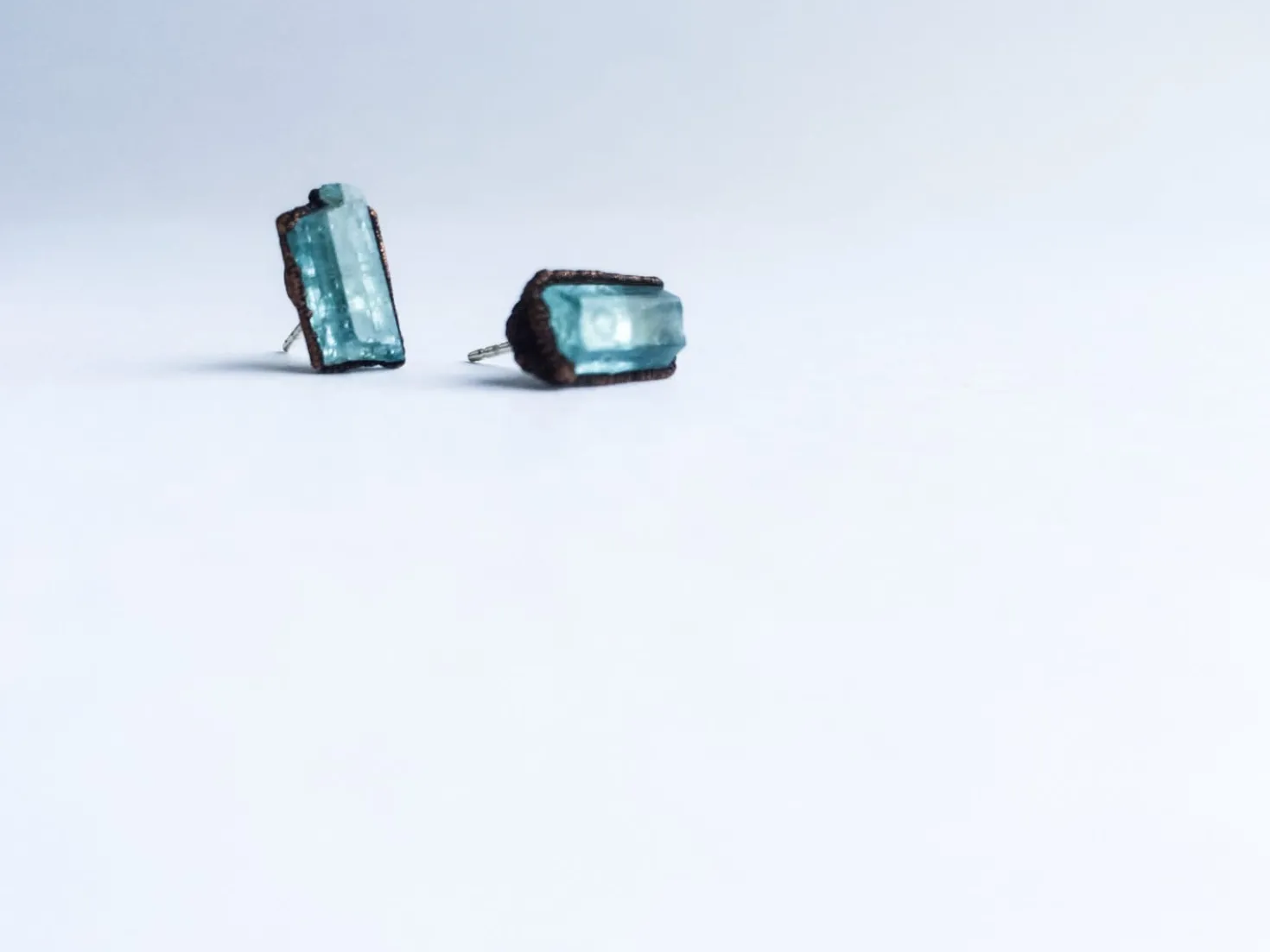 Aquamarine earrings | Aquamarine stud earrings