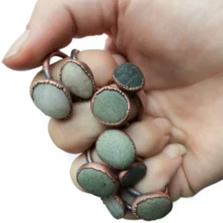 Beach pebble ring | Organic stone stacking ring
