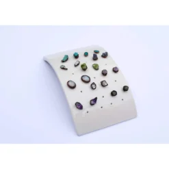 Birthstone Stud Earrings | Raw Birthstone Earrings