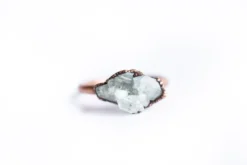 Blue topaz ring | Topaz crystal ring