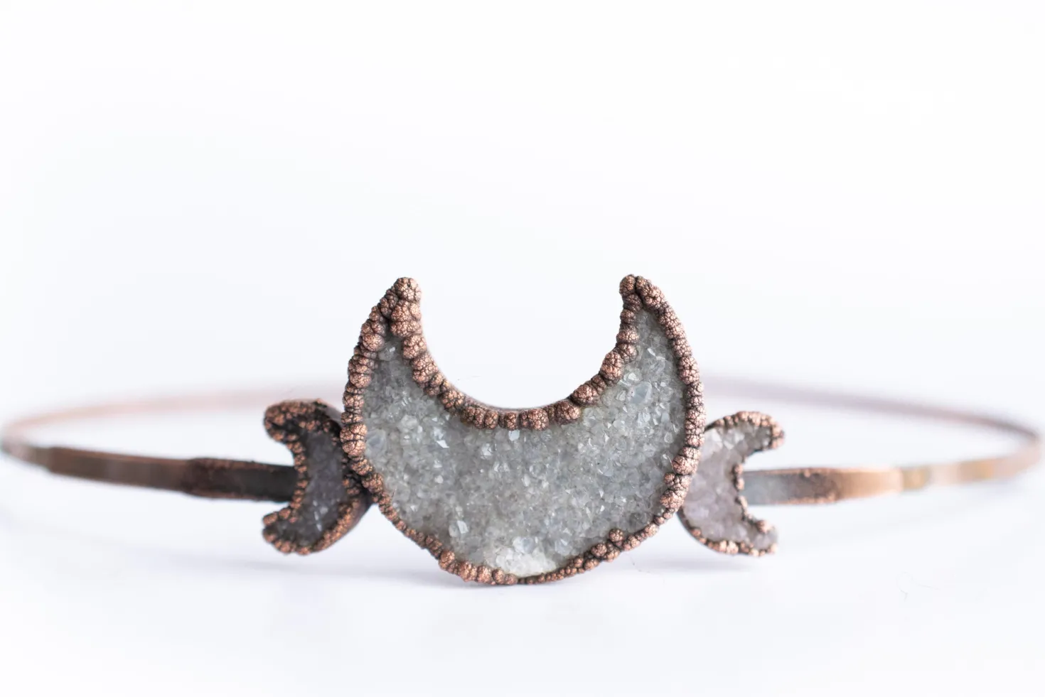 Druzy Moon Tiara | Druzy Crystal Crown