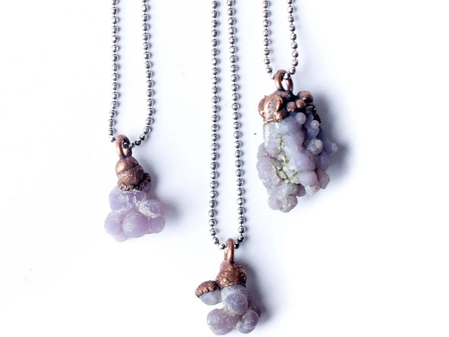 Grape Agate necklace | Agate jewelry