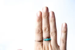Hammered copper stacking ring | Hammered 12 gauge band