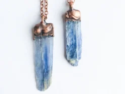Kyanite crystal necklace | Raw kyanite jewelry