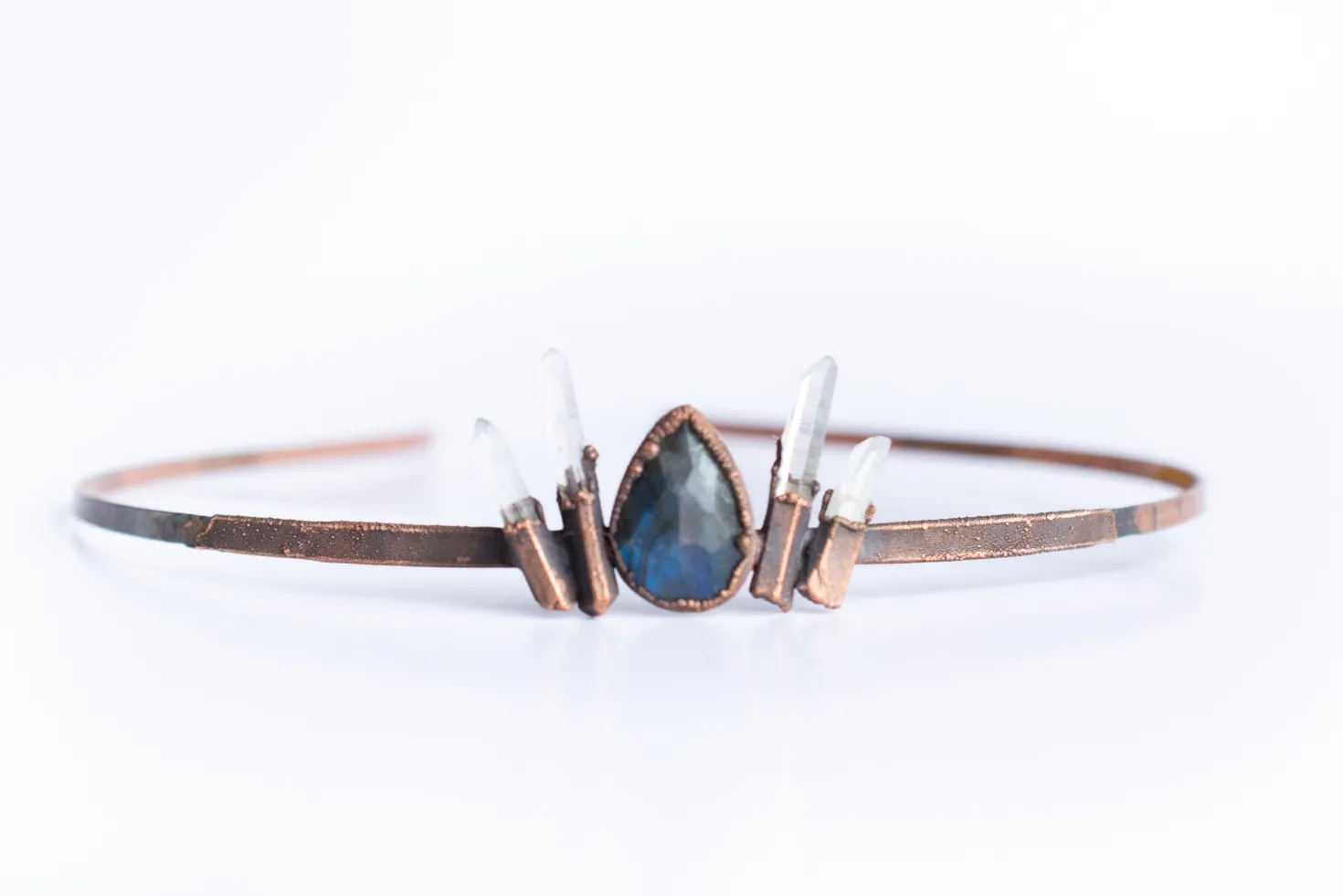 Labradorite crown | Crystal tiara | Labradorite tiara