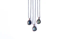 Labradorite necklace | Teardrop Labradorite Pendant
