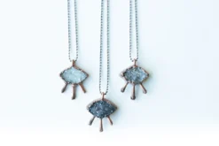 Marquis Druzy necklace | Natural druzy pendant