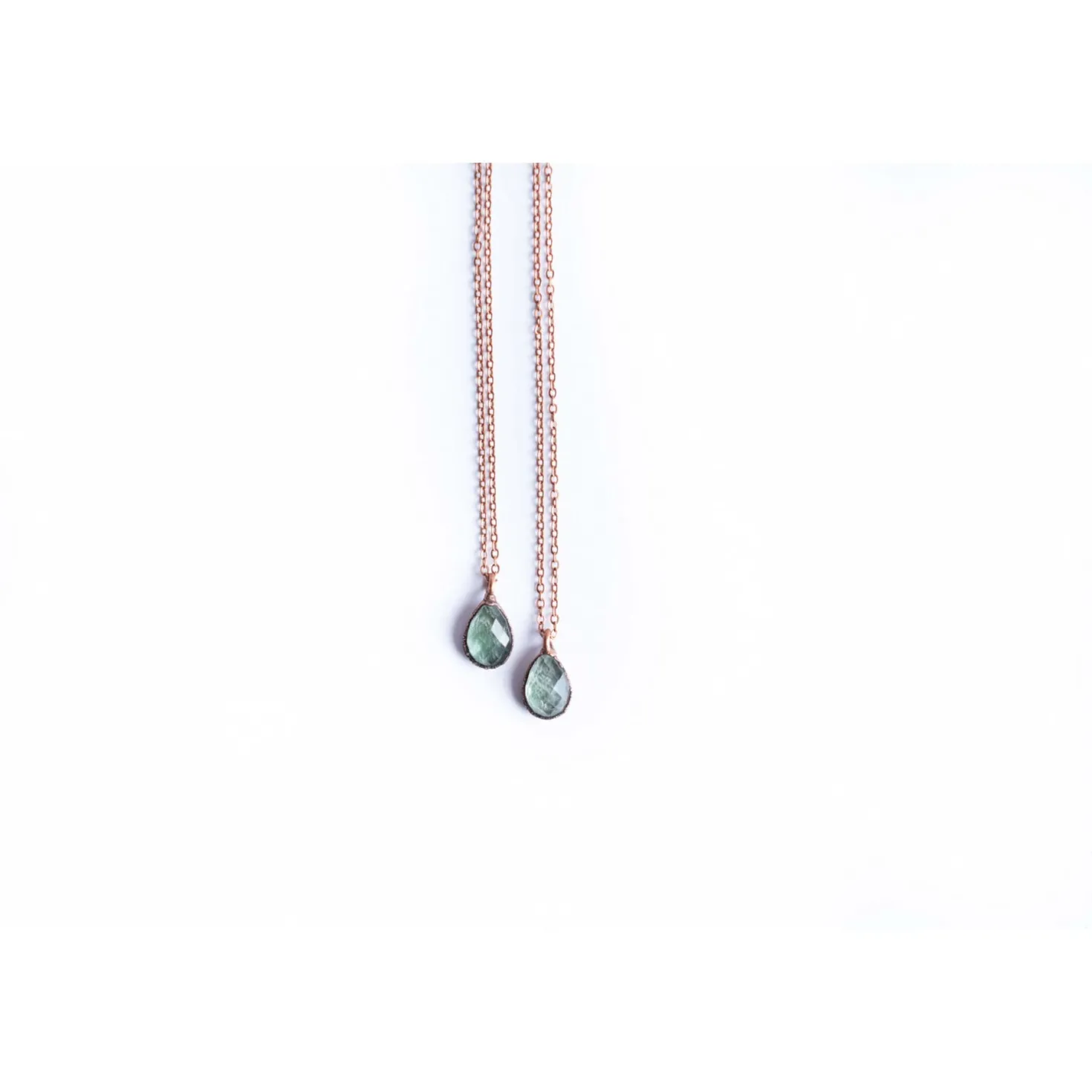 Moss agate necklace | Moss agate jewelry | Agate necklace | Raw agate pendant | Faceted moss agate necklace