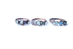 Multi Stone Ring | Raw opal ring