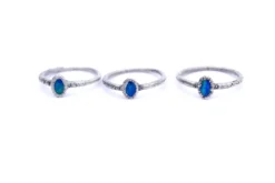 OPAL birthstone ring | Stacking birthstone ring