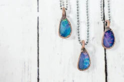 Opal necklace | Fiery opal necklace