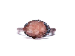 Pecos diamond ring | Raw crystal ring