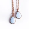 Rainbow moonstone necklace | June birthstone necklace