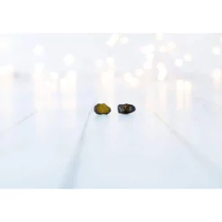 Raw Amber studs | Rough amber earrings