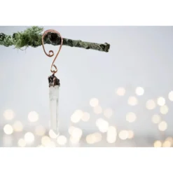 Raw crystal ornament | Quartz crystal ornament