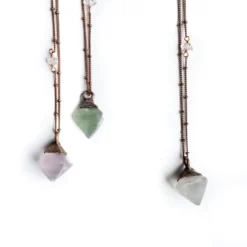 Raw fluorite necklace | Rough fluorite jewelry