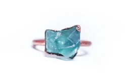 Raw Fluorite ring | Green Fluorite ring