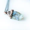 Raw Labradorite Necklace | Rough Labradorite Pendant