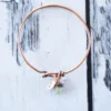 Raw sapphire bracelet| Sapphire Bangle
