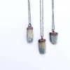 Raw sapphire necklace | Raw sapphire crystal pendant