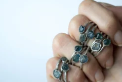 RAW sapphire ring | Blue sapphire ring