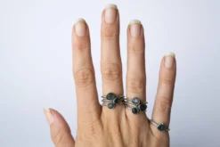 RAW sapphire ring | Blue sapphire ring