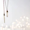 Raw smokey quartz necklace | Raw quartz necklace