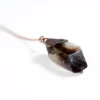 Raw smokey quartz necklace | Raw quartz necklace