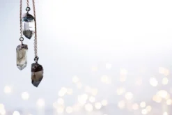 Raw smokey quartz necklace | Raw quartz necklace