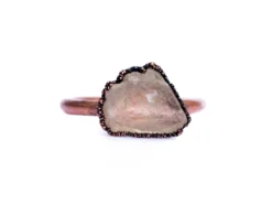 Raw sunstone ring | Sunstone ring