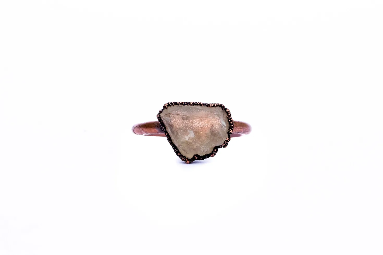 Raw sunstone ring | Sunstone ring