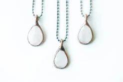 Rose Quartz Necklace | Faceted Rose Quartz