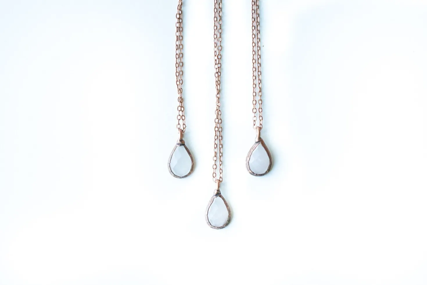 Rose Quartz Necklace | Faceted Rose Quartz