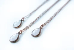 Rose Quartz Necklace | Faceted Rose Quartz