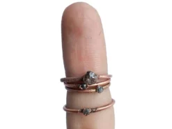 Rough diamond ring | Tiny raw diamond engagement ring