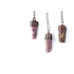 Ruby crystal necklace | Raw ruby necklace | Raw mineral necklace | Ruby gemstone pendant on copper chain | Rough ruby crystal pendant