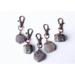 Ruby keychain | Raw crystal keychain