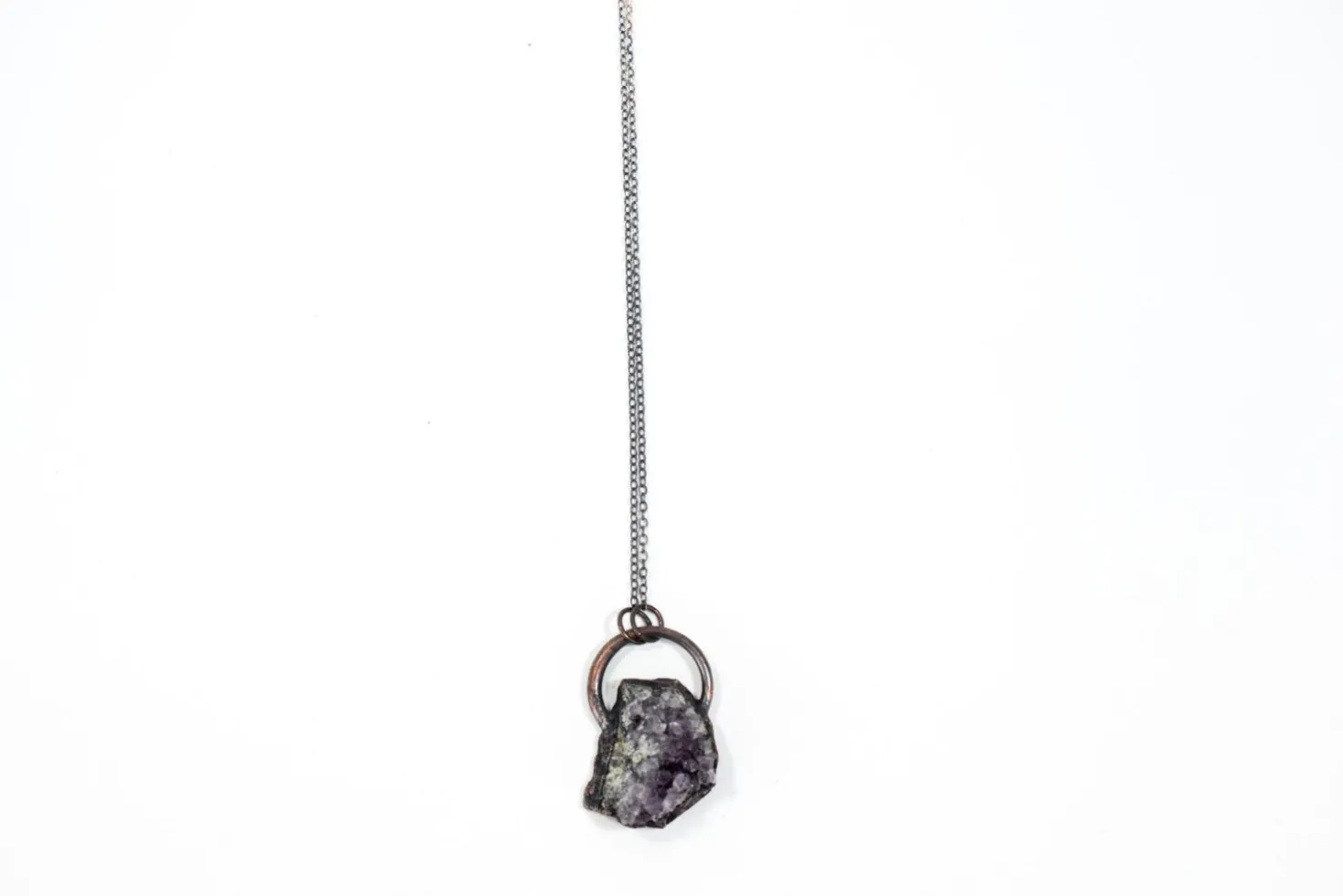 SALE Amethyst crystal necklace | February Birthstone Necklace