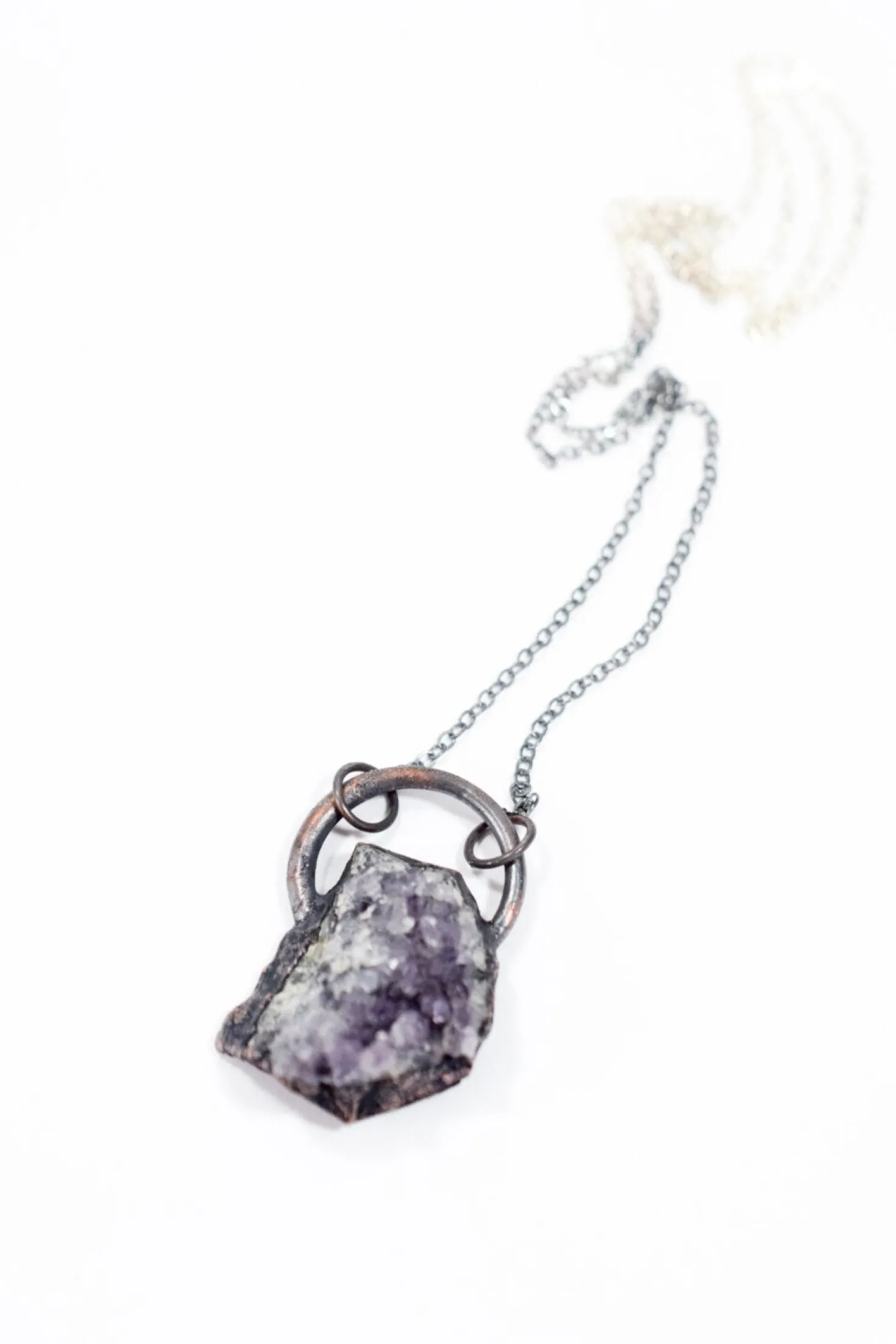SALE Amethyst crystal necklace | February Birthstone Necklace