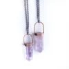SALE Amethyst necklace | Polished amethyst necklace