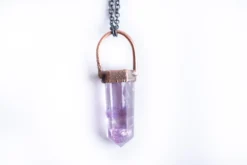 SALE Amethyst necklace | Polished amethyst necklace