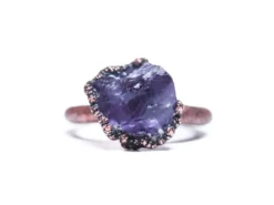 SALE amethyst ring | Amethyst crystal ring