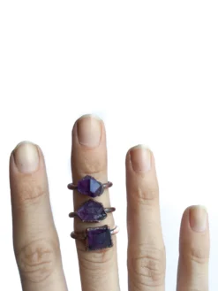SALE amethyst ring | Amethyst crystal ring