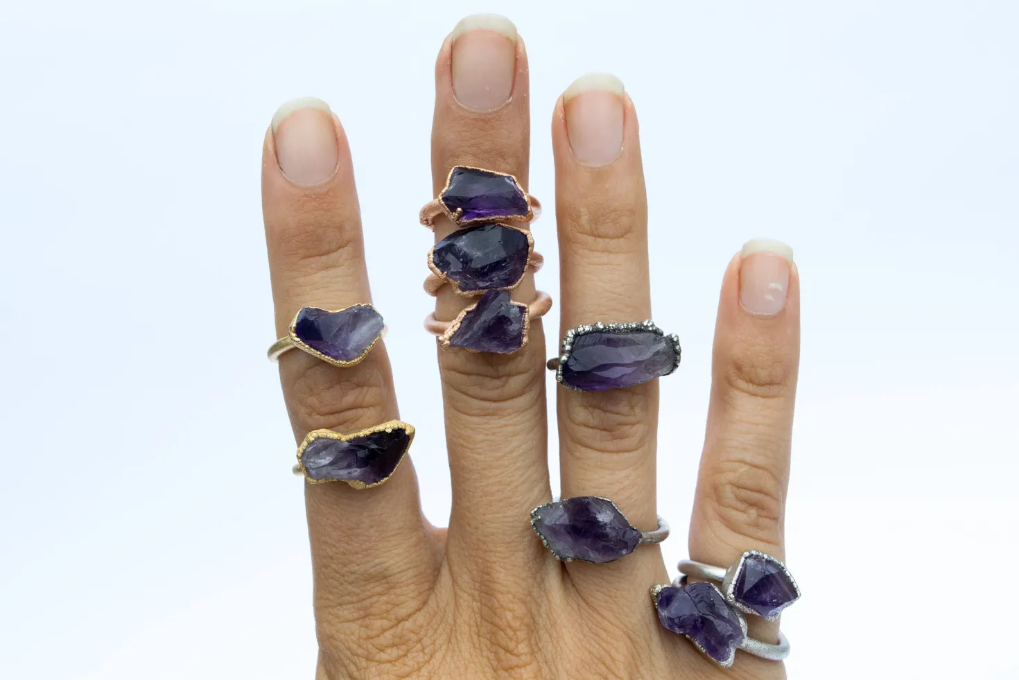 SALE Amethyst statement ring | Amethyst birthstone
