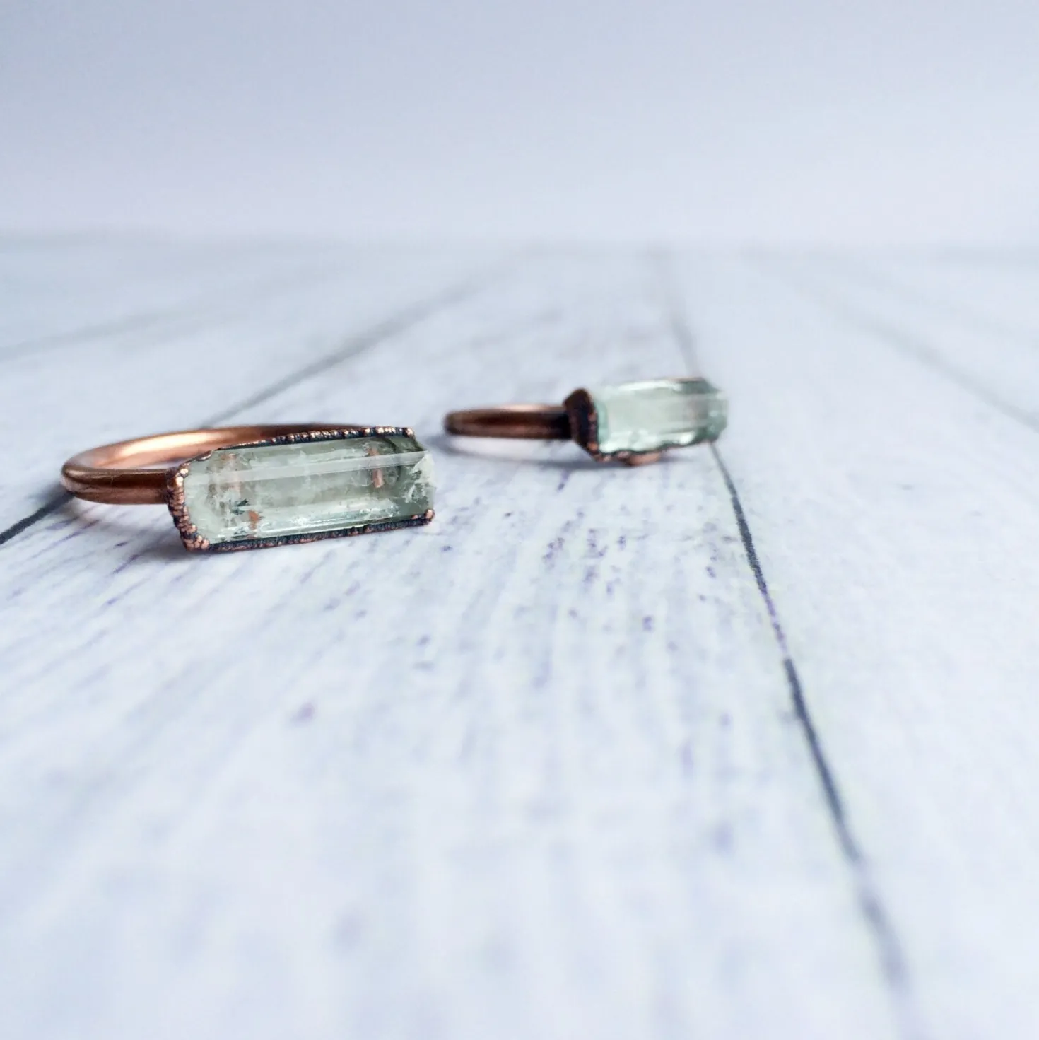 SALE Aquamarine Ring | Raw Aquamarine Jewelry