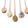 SALE Druzy crystal necklace | Natural druzy pendant